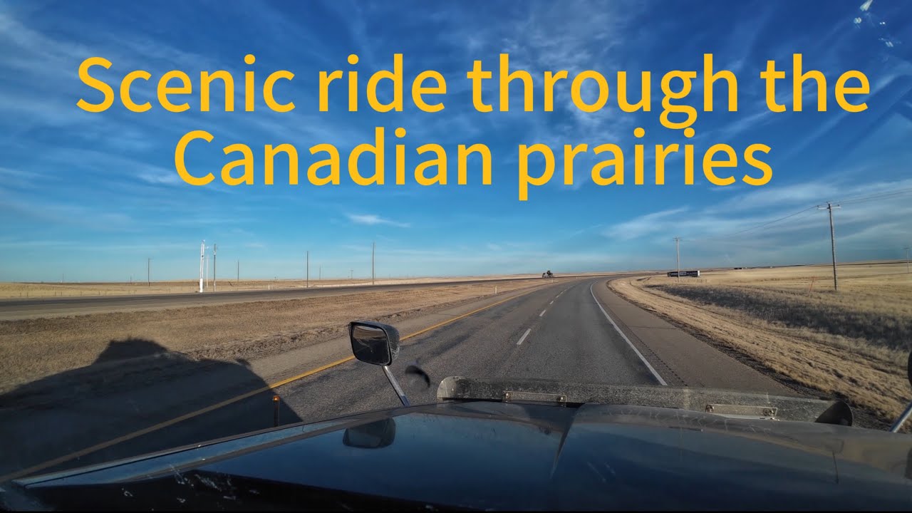 Scenic view across the Prairies, trans Canada highway￼