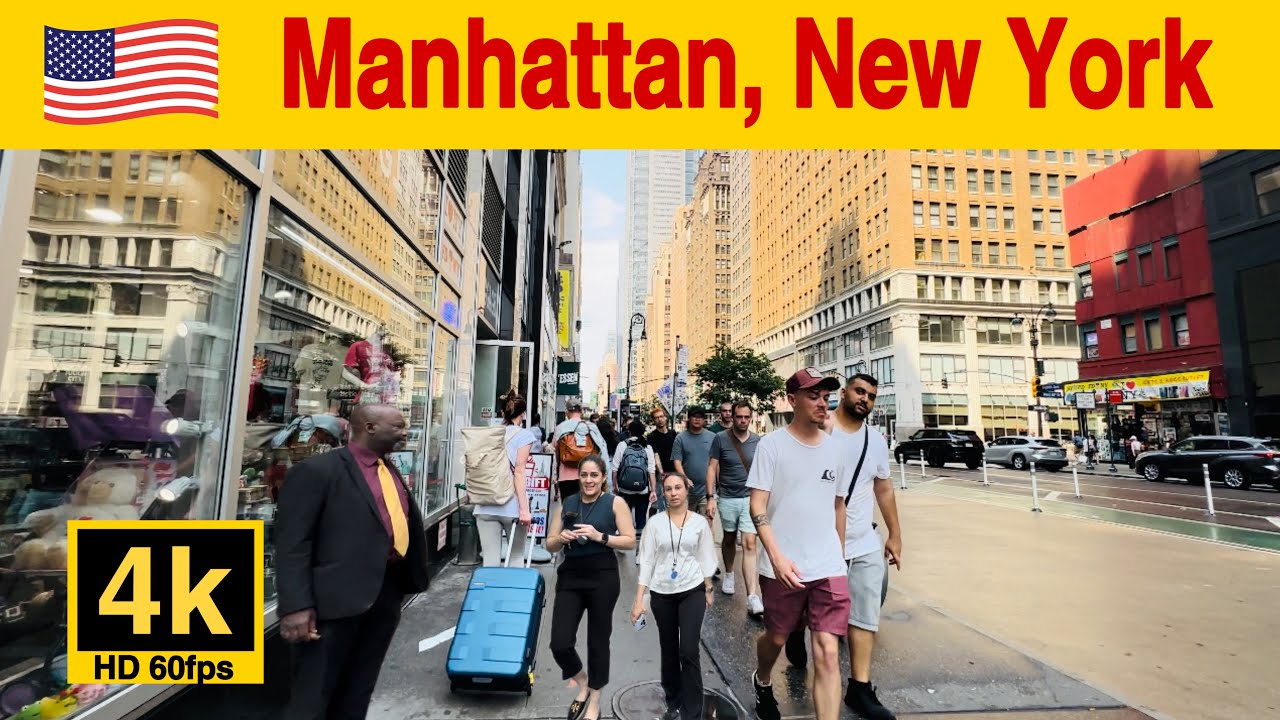 New York City Walking tour । 4k HD 60fps #4kvideo #4knewyork #4kwalkingvideo