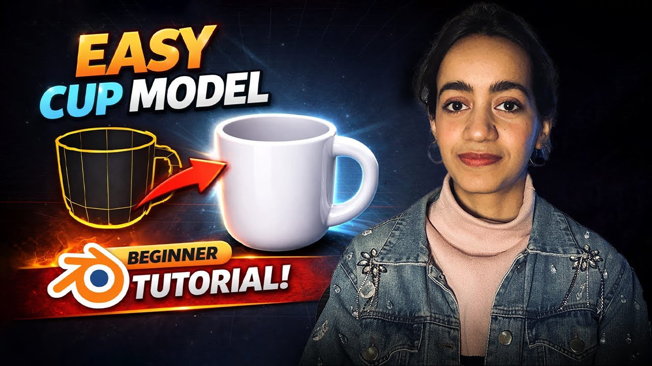 Blender Cup Modeling Tutorial | Easy 3D Modeling for Beginners