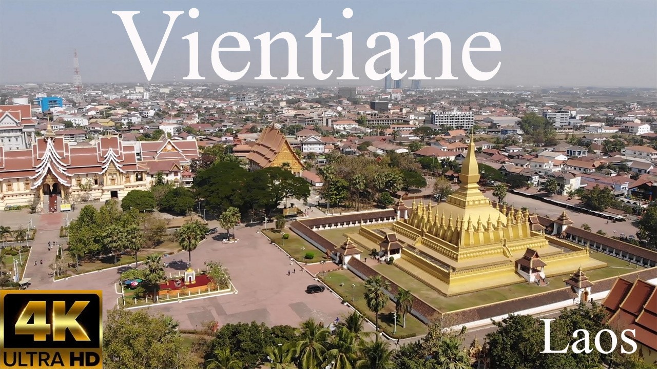 Exploring Vientiane, Laos I 4K