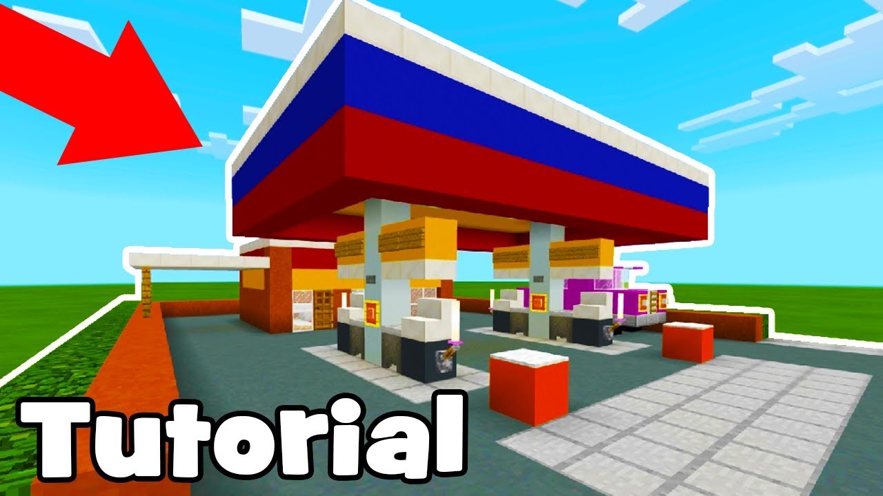 Minecraft Tutorial: How To Make A Petrol Station 