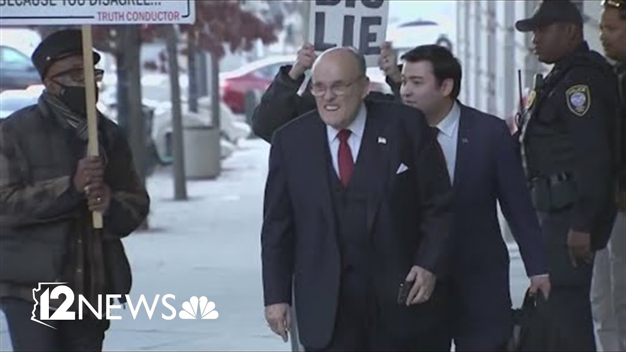 Rudy Giuliani pleads not guilty in Arizona 'fake electors' case