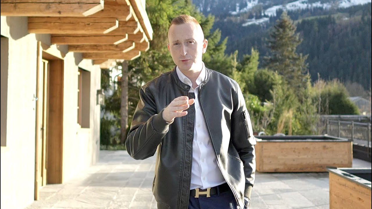 Luxus Chalet Kitzbühel | Verlegung Luserna-Gneis Kleinsteinpflaster, Blockstufen und Platten