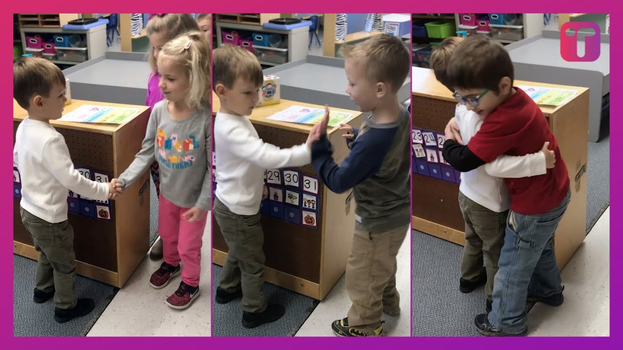 Kids Choose Own Greeting To Start School Day