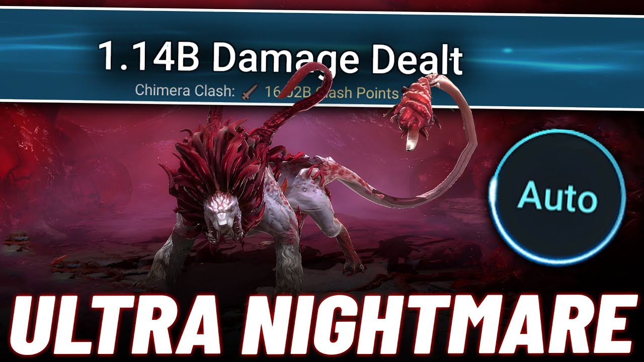 How To Do 1 BILLION CHIMERA DAMAGE FULL AUTO! (Ultra-Nightmare) Raid Shadow Legends Clan Boss Guide