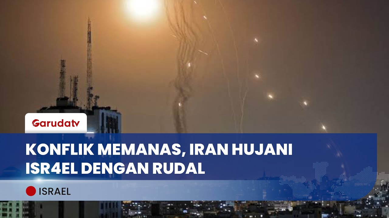 Ledakan Rudal Iran Bikin 7 Kota di Tel Aviv Porak-poranda