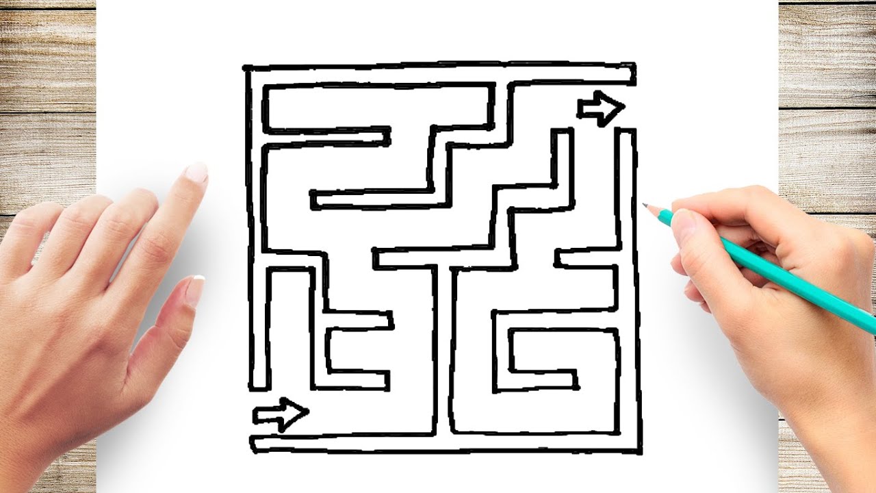 How to Draw a Maze Step by step