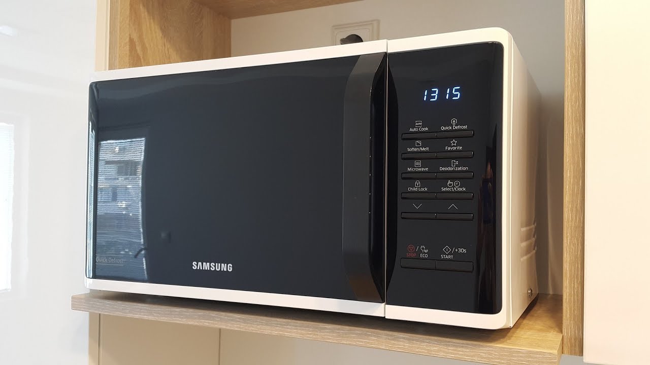 Разопаковане и тест на микровълнова фурна SAMSUNG MS23K3513AW