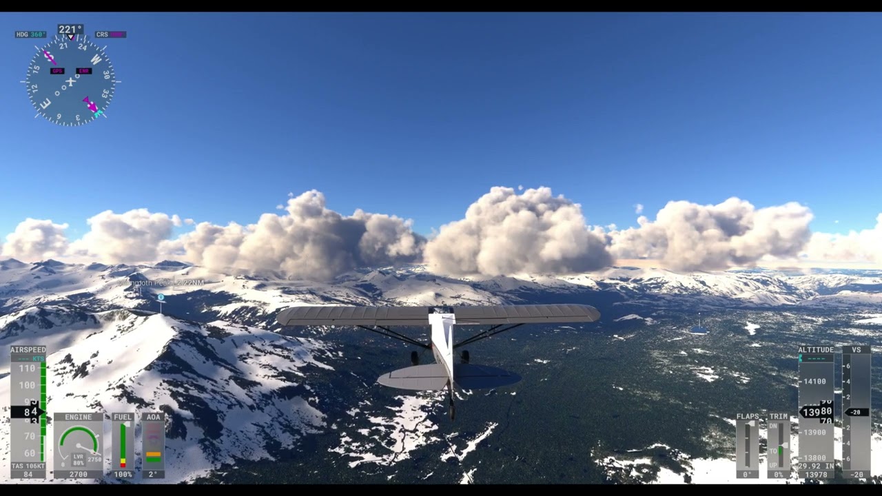 Flight Simulation - Yosemite Aerial View