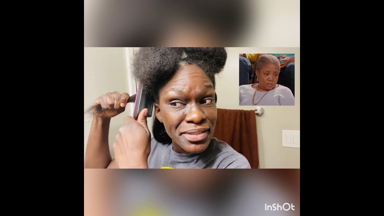 Best? Testing Tymo Hair Straightener Comb / Brush Curly Hair Let&rsquo;s See 4c Hair 4b Hair Does it Work