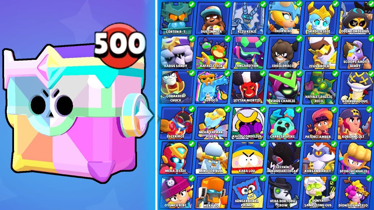ULTRA KUPA KUTUSU AÇARAK OYUNDAKİ TÜM KOSTÜMLERİ ÇIKARTTIM !! BRAWL STARS