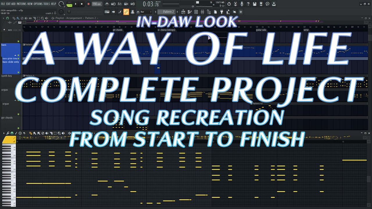 in-DAW Look | A Way of Life (Persona 3 Portable) | Complete Project From Start to Finish