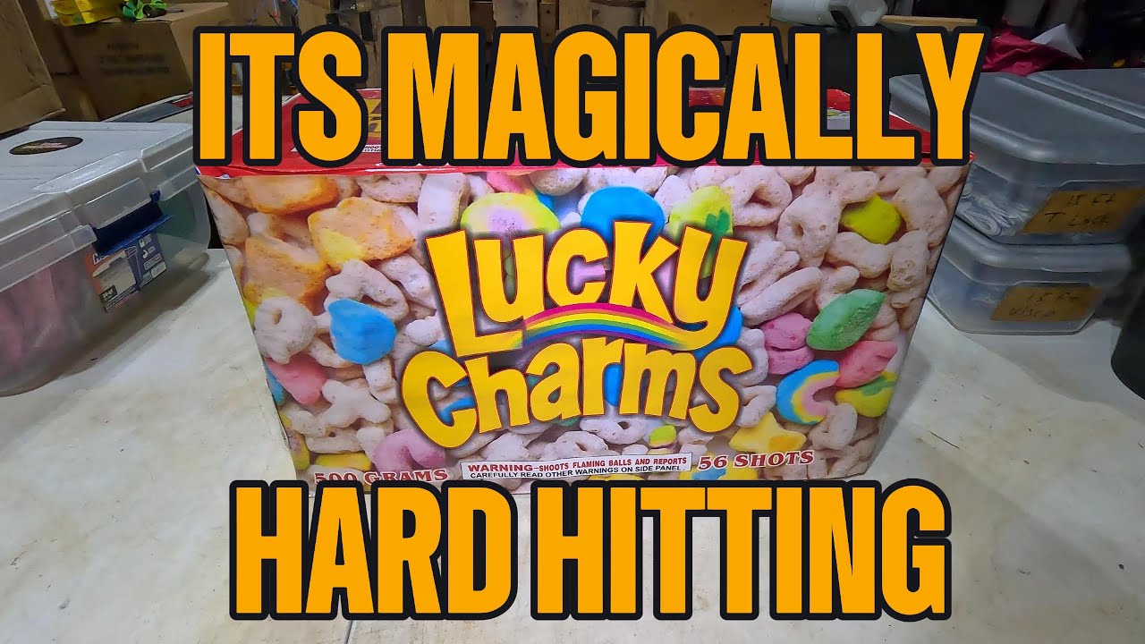 LUCKY CHARMS 56 SHOT BANGER #4thofjuly #fireworks #pyro #demo #pyroaddicts #banger #pyromaniac