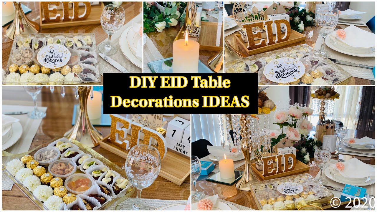 DIY Eid Decorations 2021🎉🎁 دیکور العید ||EID Table decor ||