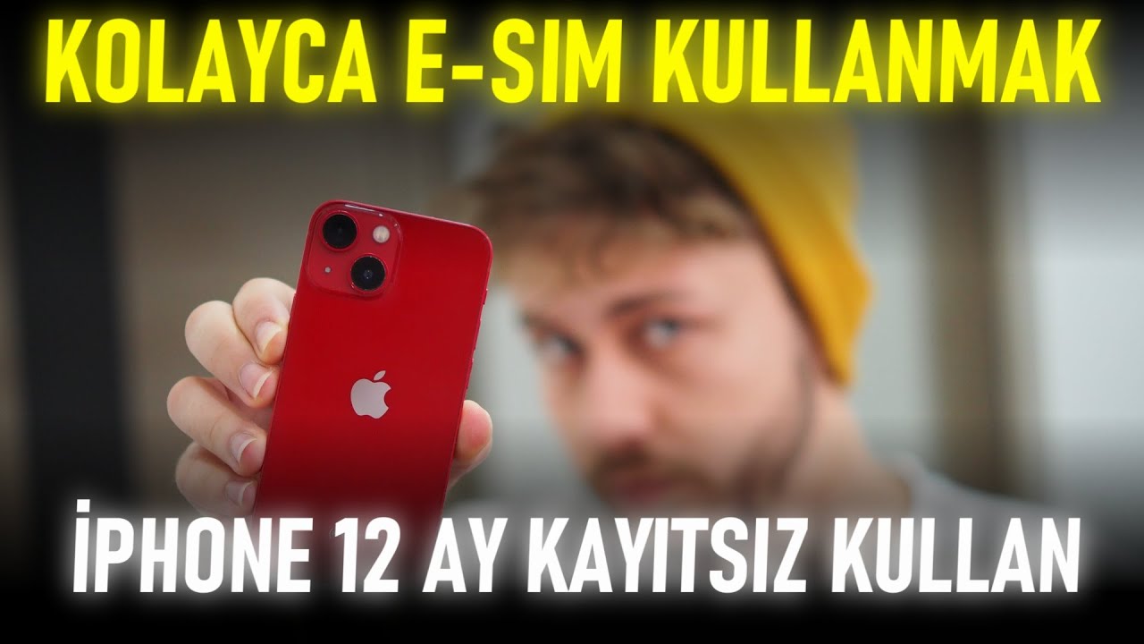 Yurt Dışı İPHONE 12 Ay Kayıtsız Kullanım / Kolayca E-SIM KULLANMAK!!
