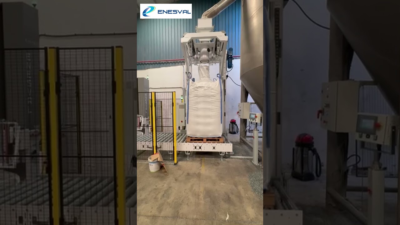 llenado de sacos bigbag con enfardadora - Enesval