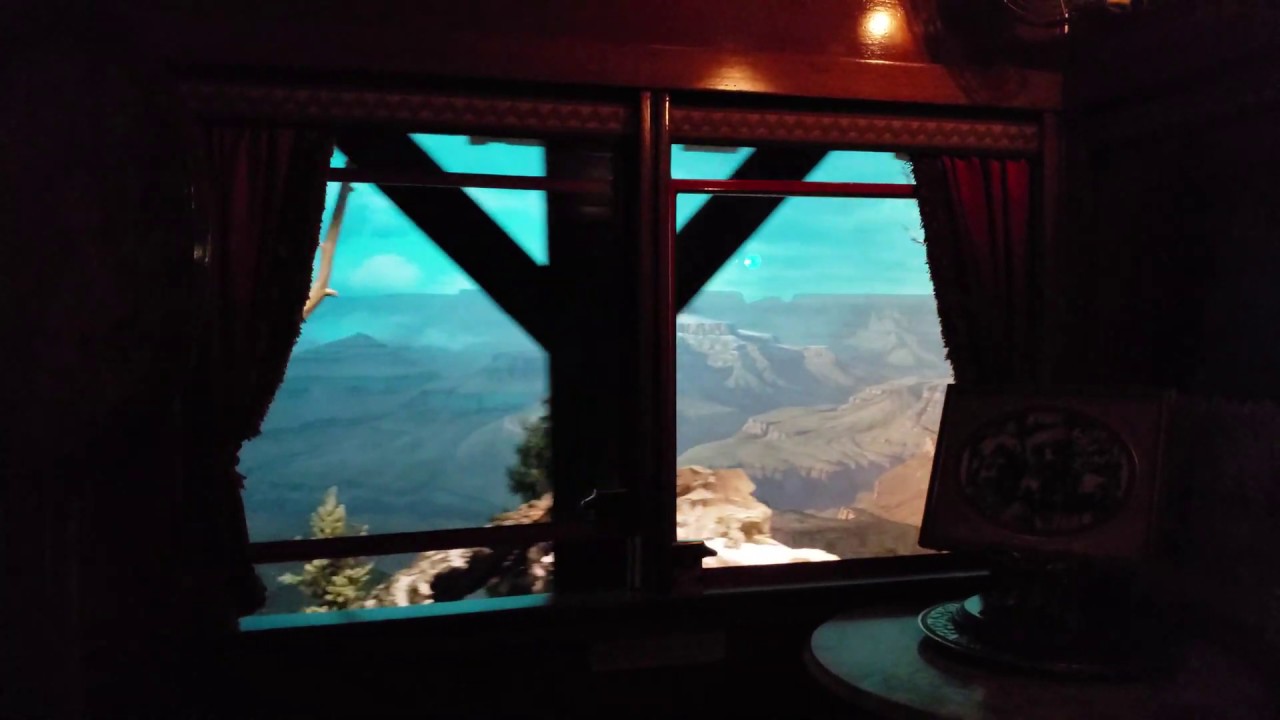Disneyland Railroad Grand Canyon and Primeval World POV via the Lilly Belle in 4K