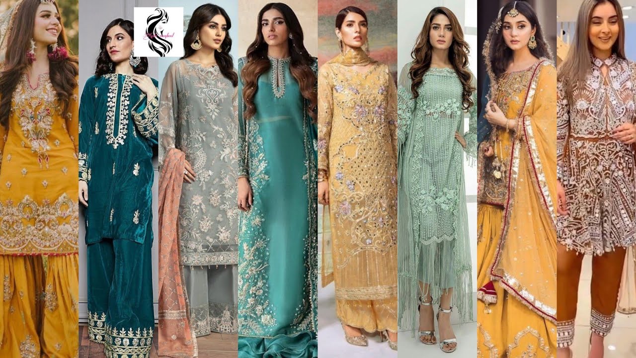 Party wedding dress with stitching and designing detail by Kushi Maqbool explain