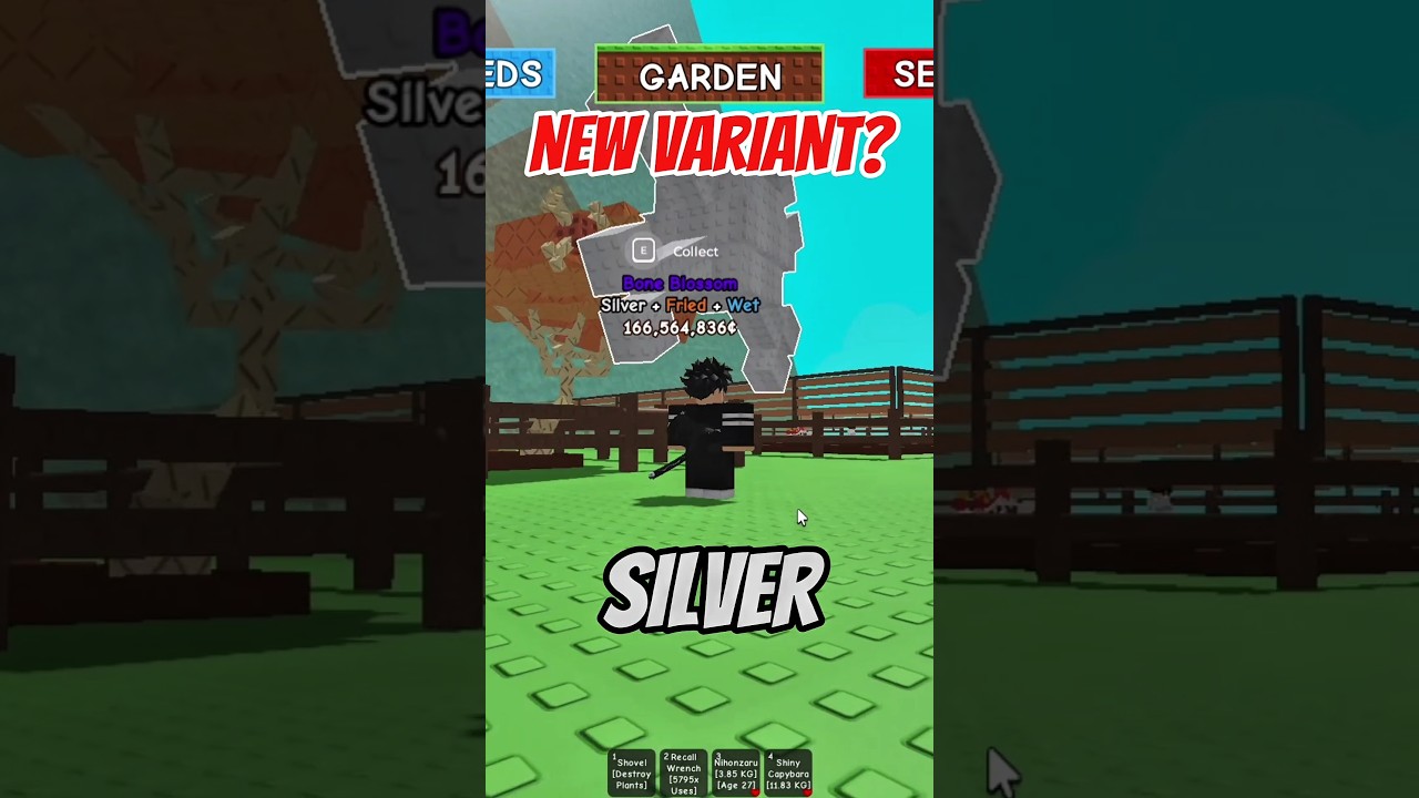 NEW! silver variant!! grow a garden #growagarden #growagardenroblox #shorts