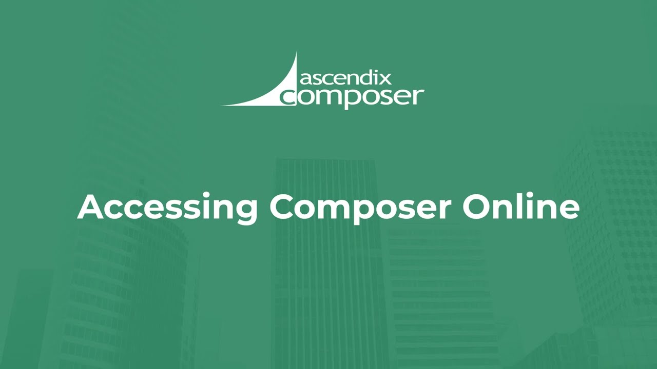 Accessing Ascendix Composer