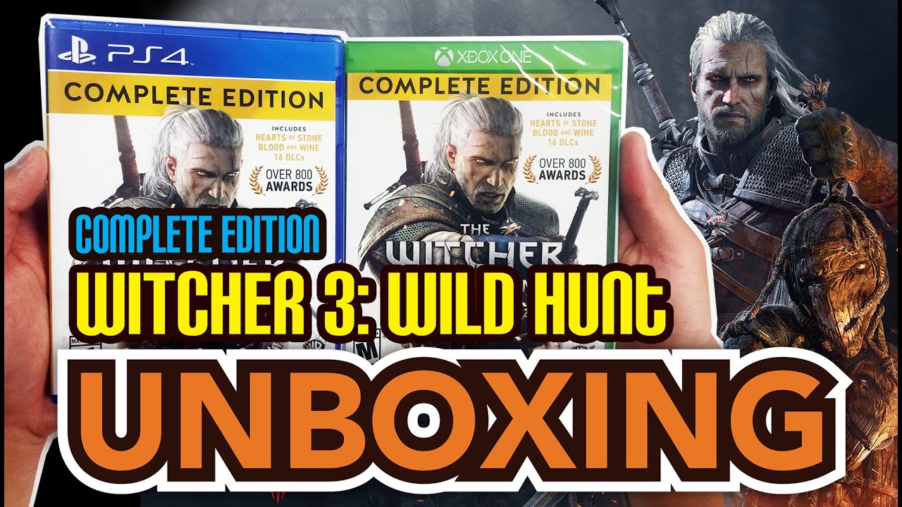 Witcher 3 Wild Hunt Complete Edition (Xbox One / PS4) Unboxing !!