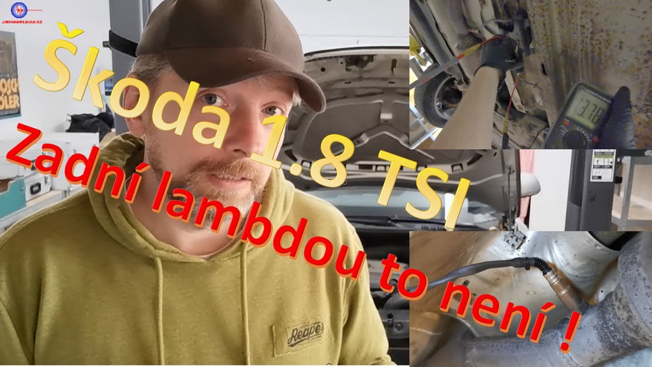 Diagnostický případ 013  - Škoda Octavia II 1.8 TSI - zadní lambda sonda