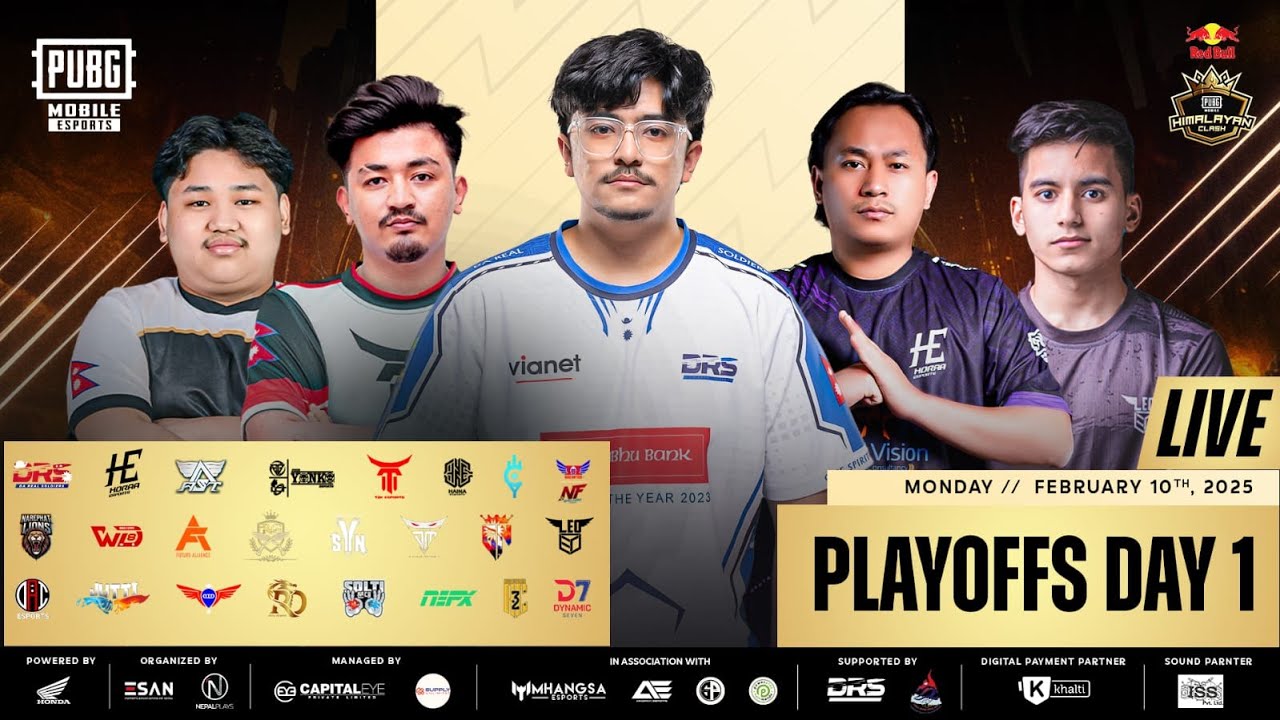 [RE-STREAM] Red Bull PUBG Mobile Esports Himalayan Clash 2025 | Playoffs Day 2 | LIVE