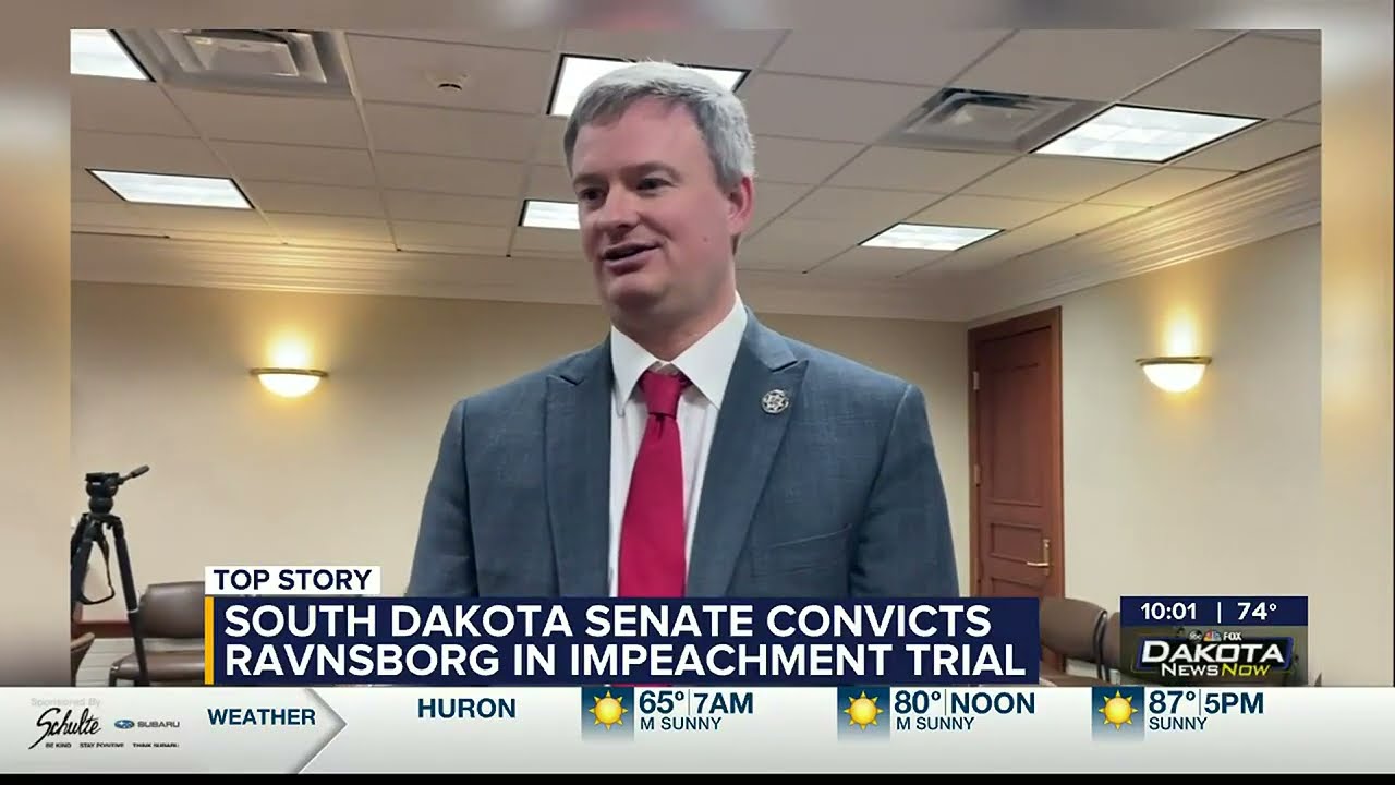 Jason Ravnsborg removed from office through impeachment trial