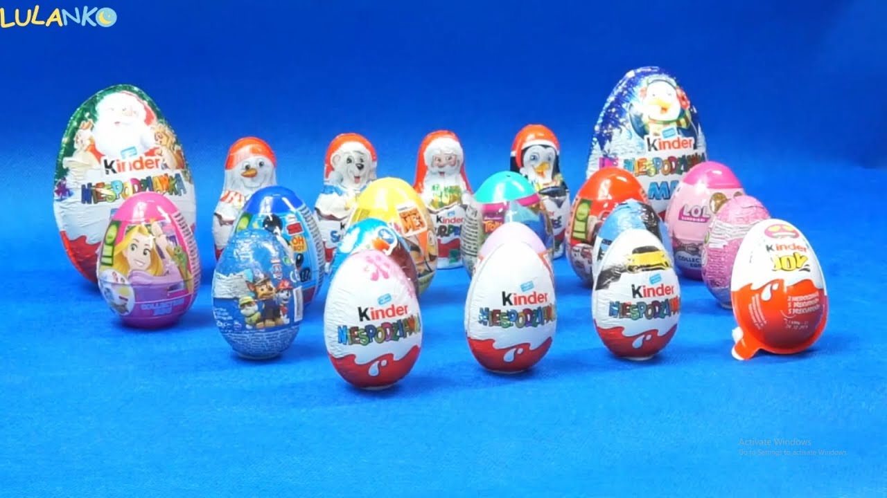 APERTURA UOVA KINDER  unboxing GRAN SORPRESA Mickey Mouse Minionki Barbie Paw Patrol Disney