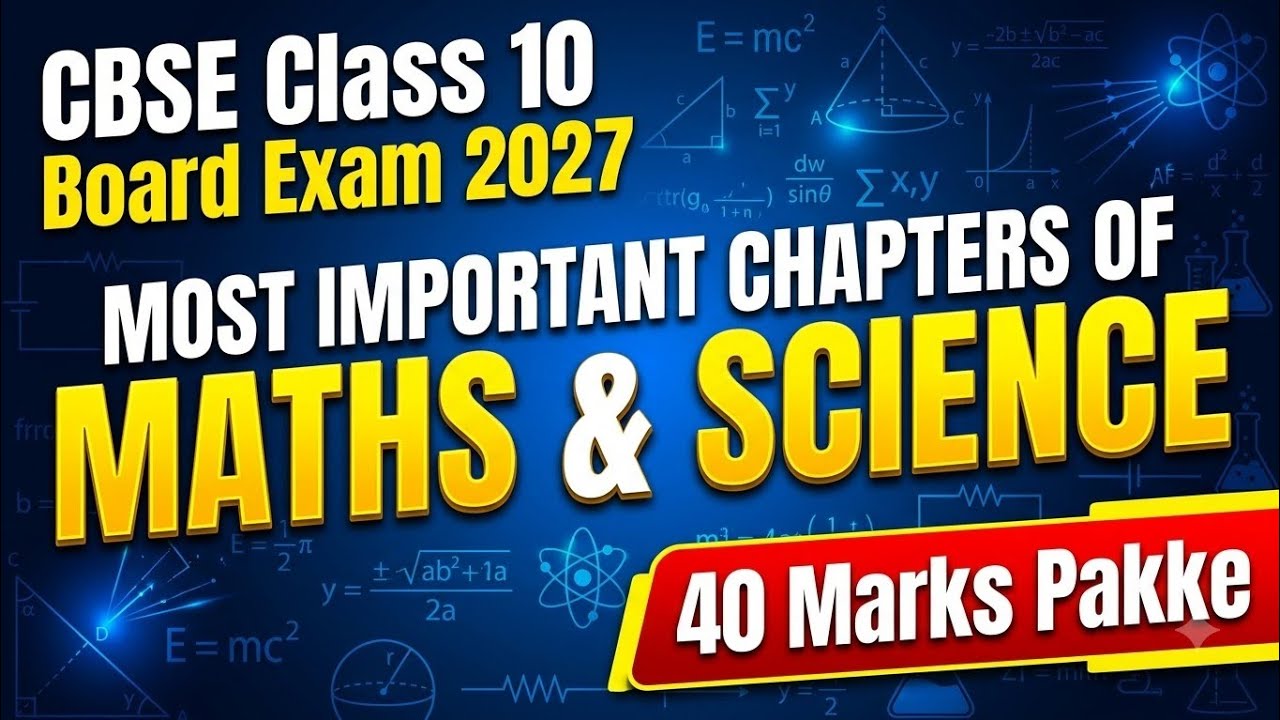 Most Important Chapters of Class 10 Maths & Science