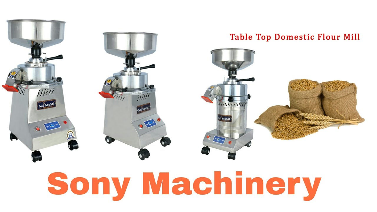 Stainless steel domestic Flour mill with stone