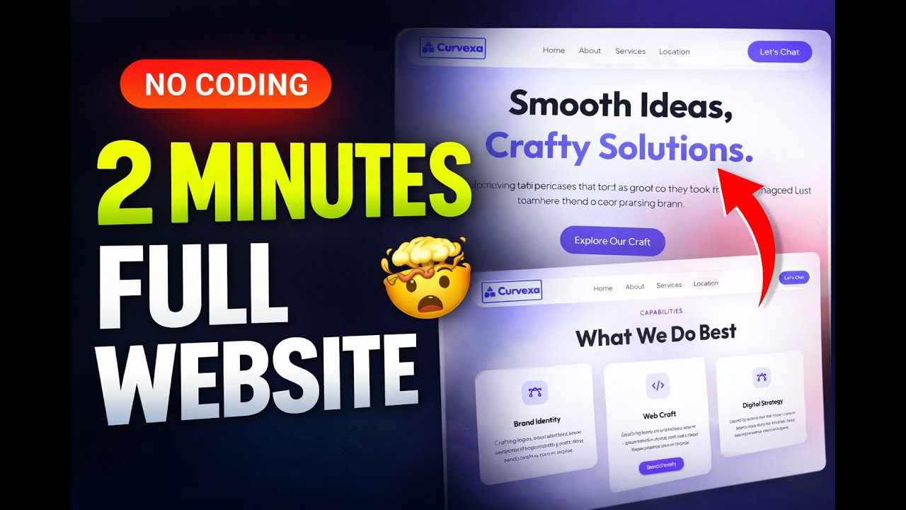 Built a Full Startup Website in 2 Minutes with AI