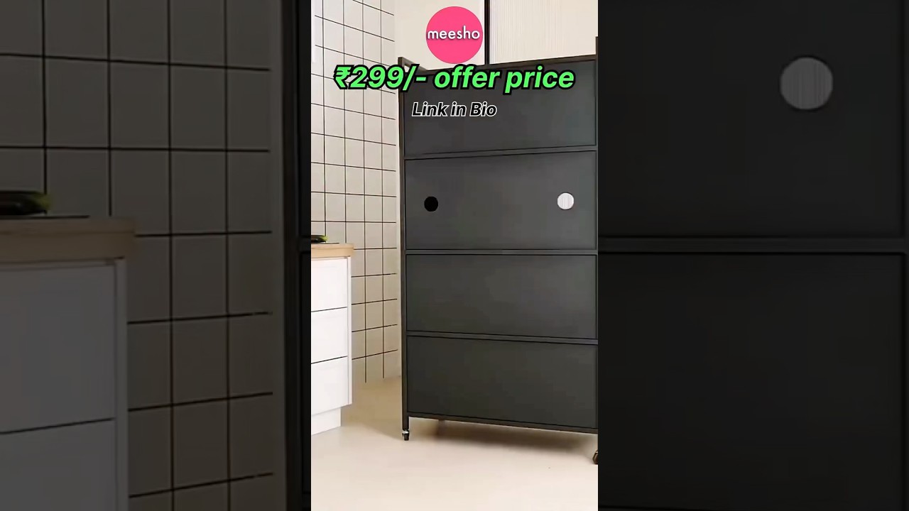 Premium kitchen food storage cabinet from meesho | meesho maha budget sale | shorts #meesho #shorts