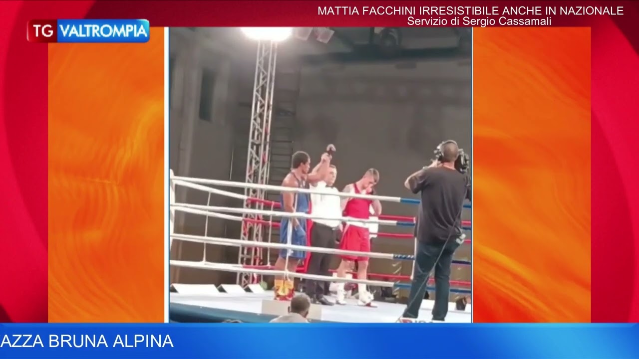 IL PUGILE VALTRUMPLINO MATTIA FACCHINI SI IMPONE AI PUNTI NEL MATCH DOMINATO  CON IL PORTACOLORI