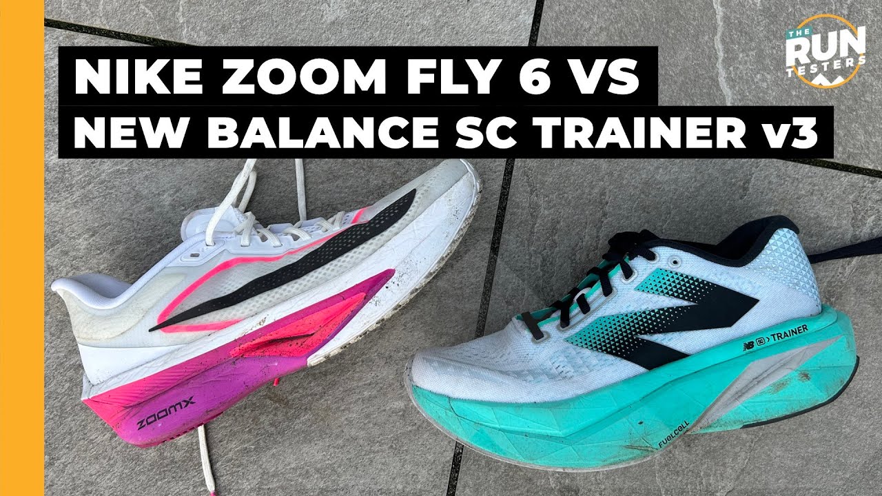 Nike Zoom Fly 6 против New Balance SC Trainer v3: какие кроссовки с пластиной выбрать?