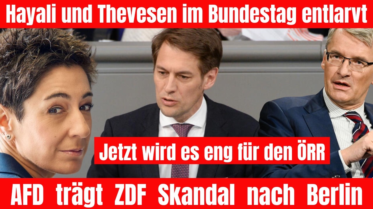Fake Video Skandal nun Chefsache im Bundestag, Thevesen und Hayali pers&ouml;nlich benannt.
