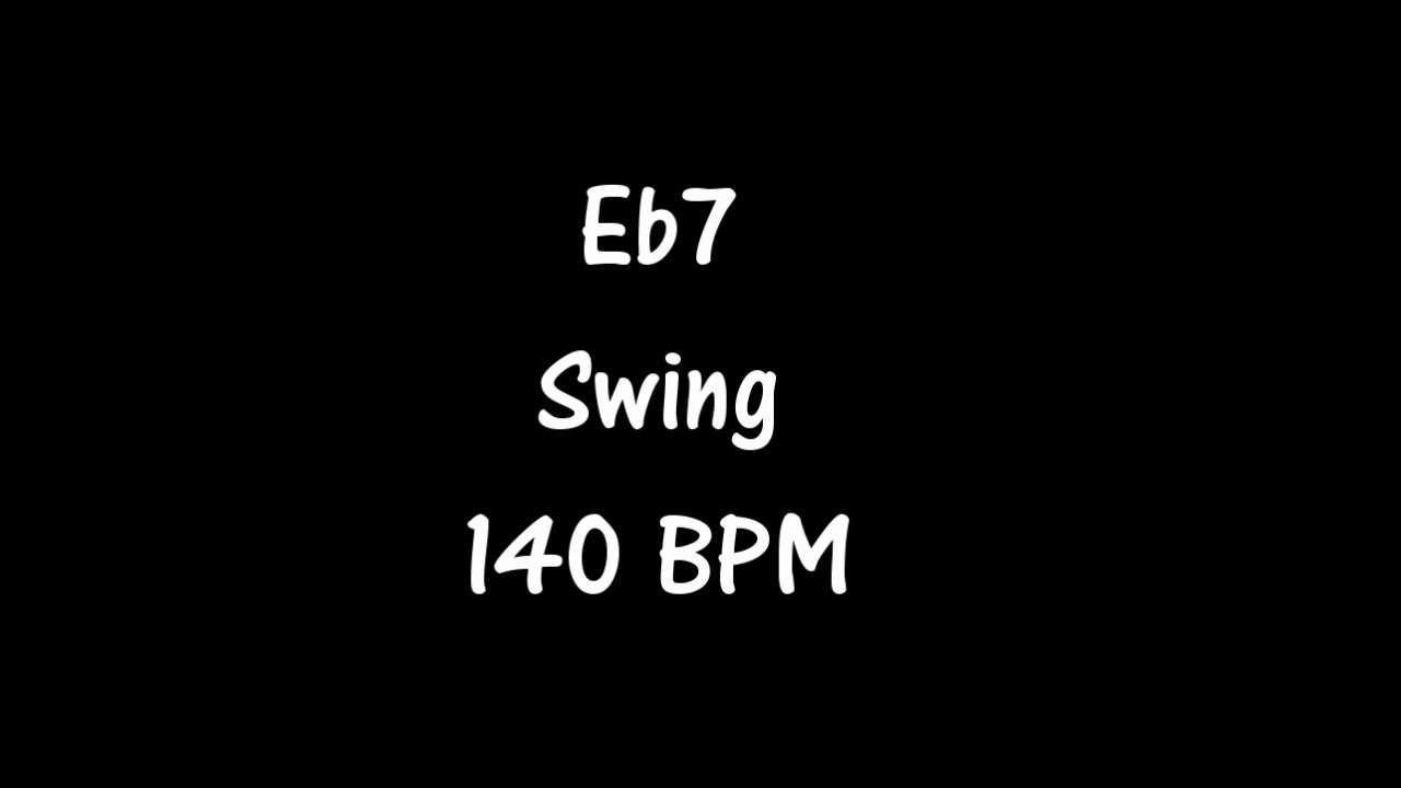 Eb7 Swing Jazz Backing Track / Playalong 140bpm