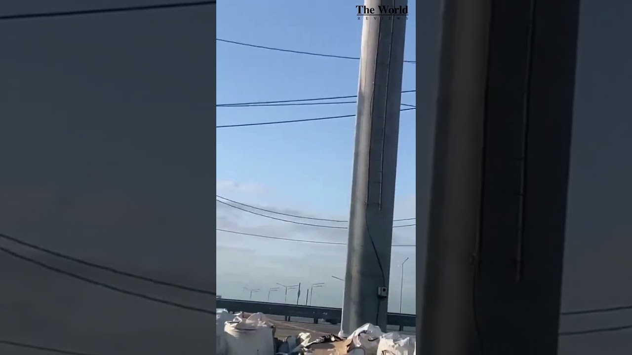 Footage of Russia air defense system in Moscow firing at drones