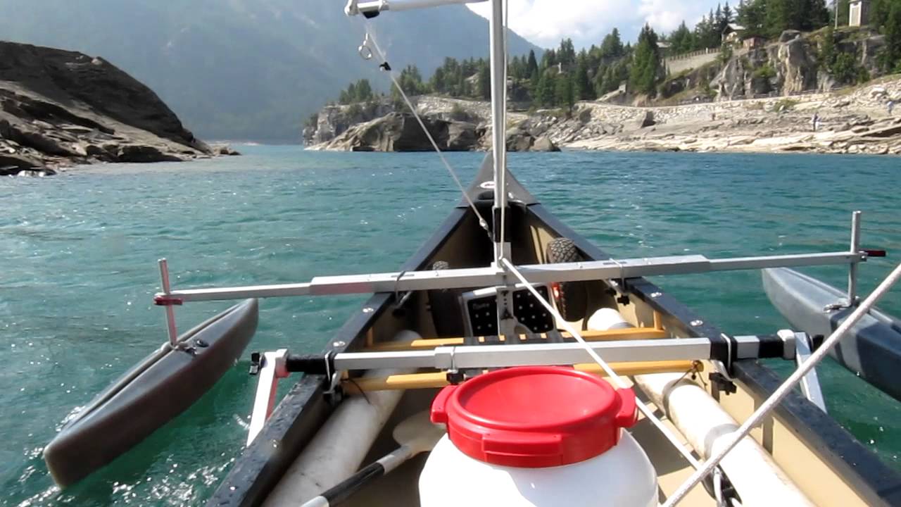 Canoa a vela lago Ceresole Reale