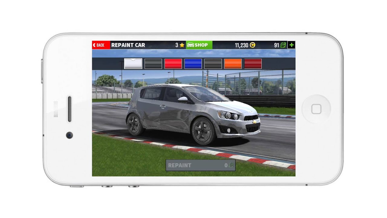 GT Racing 2 first 10 minutes gameplay - iPhone 4S