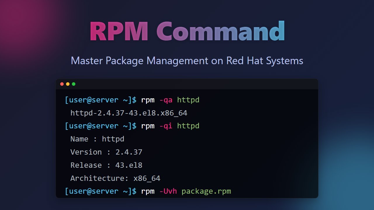 RPM Command Tutorial: Package Management for Beginners