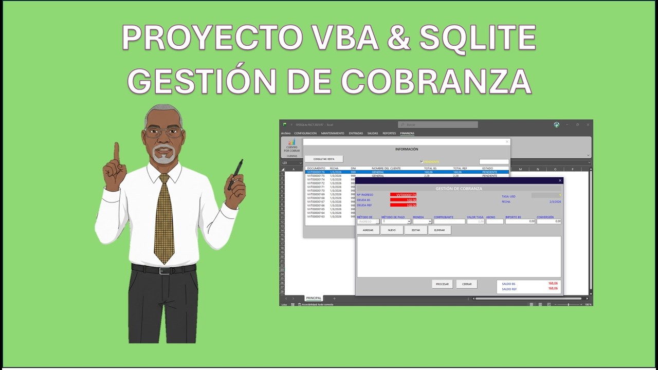 Proyecto VBA Ventas - Form Cobranzas