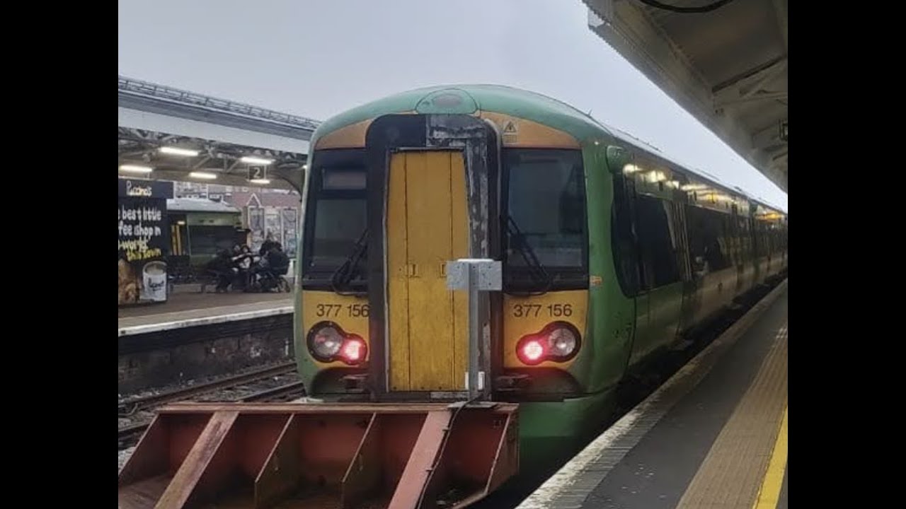 Trains in Hastings and at Finsbury Park Station