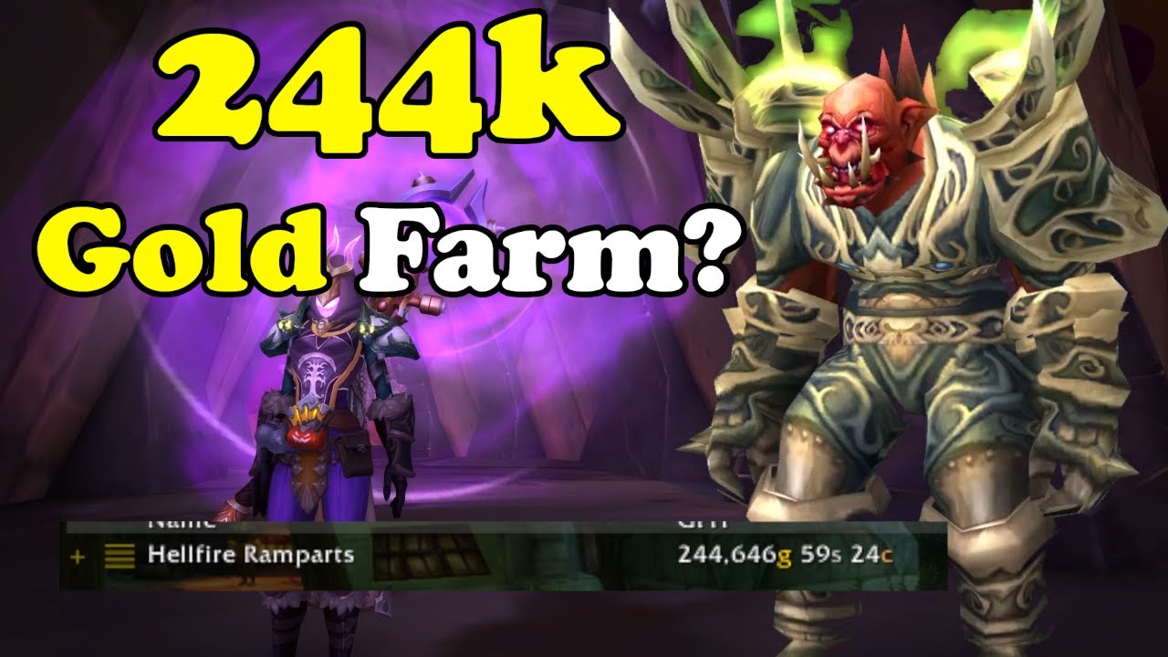 244K Really?! Gold Farm In WoW - Gold Making, Gold Farming