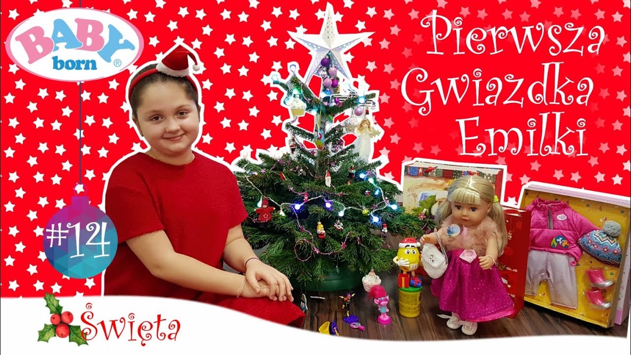 👶🏽 BABY BORN ⭐ PIERWSZA GWIAZDKA EMILKI 🎁MOJE PREZENTY ŚWIĄTECZNE 🎄