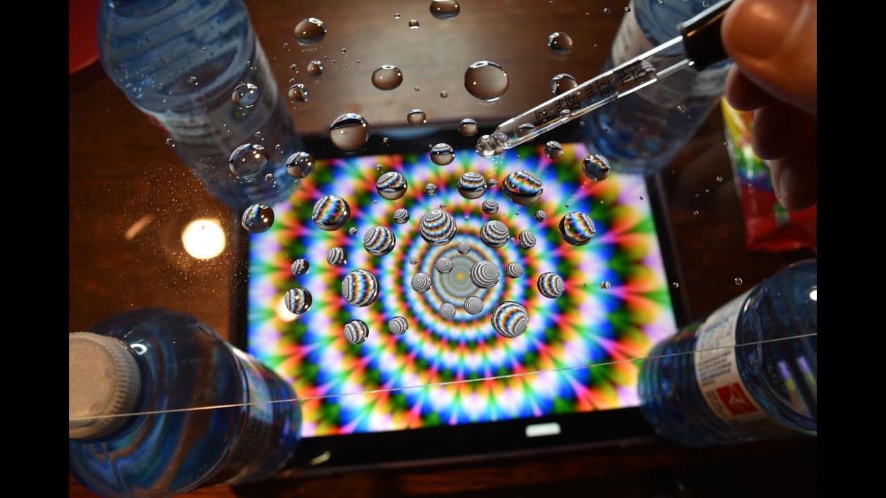 Refraction Photography Using Water Droplets