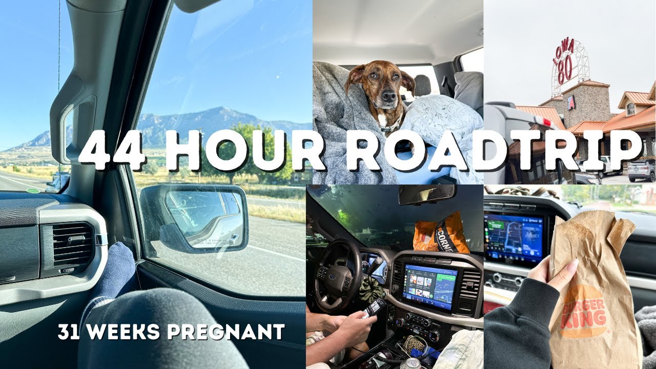 Driving across the country | 44 hour roadtrip | Moving vlog | 31 weeks pregnant