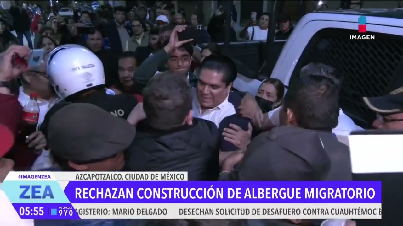 Vecinos de la Col. Nueva Santa Mar&iacute;a rechazan construcci&oacute;n de albergue migratorio | Francisco Zea