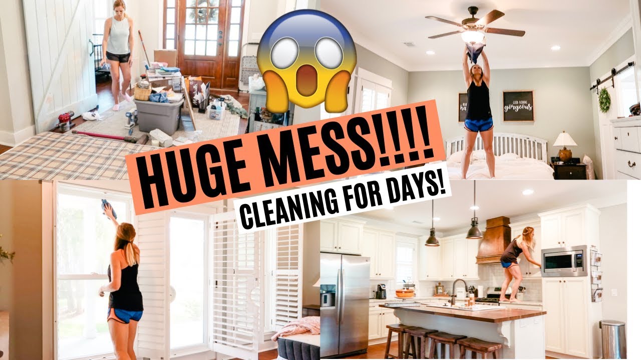 HUGE MESS! ULTIMATE CLEAN WITH ME 2019 // EXTREME CLEANING MOTIVATION // Amy Darley