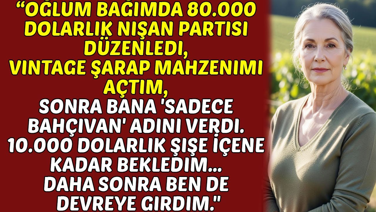 Oğlumun 80 Bin Dolarlık Teklifi Benim Mülkümdeydi. Benim 